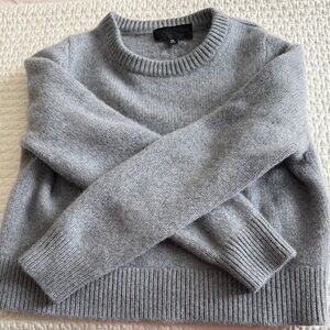 Nili Lotan Light Gray Crewneck Sweater